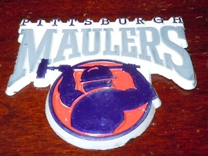 USFL Vintage Pittsburgh Maulers Standings Board Football Fridge Rubber Magnet - Picture 1 of 1