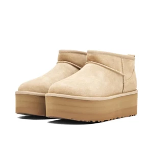 1135092-SAN UGG Classic Ultra Mini Platform Boot Sand (Women's) - Picture 1 of 6