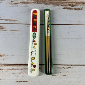 Vintage Sanrio Pochacco 1995 Wooden Chopsticks – Rare Collectible - Picture 1 of 4