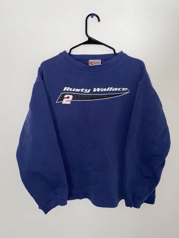 Vintage Rusty Wallace #2 Chase Aunthenic NASCAR Sweatshirt Size: Large Cover