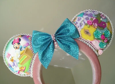 Disney ears headband women teens Daisy Minnie ballet pink blue floral - Изображение 1 из 4