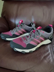 Adidas Kanadia TR7 Womens Black Gray Sz 9.5 Athletic Trail Running Shoes AQ4813 - Picture 1 of 12
