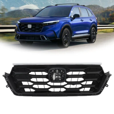 For 2023-2024 Honda CRV CR-V Front Upper Grille Assembly Matt Black Honeycomb Foto 1 de 4