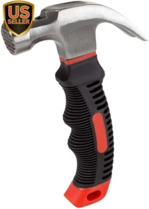 Small Claw Hammer 8 Oz. with Magnetic Nail Starter - Polished Heavy Duty Stee... - Picture 1 of 1