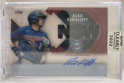 Alex Kirilloff 2022 Topps Clearly Authentic GENERATION NOW AUTO Minnesota Twins - Image 1 of 2