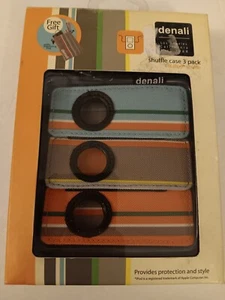 Denali Brand iPod Shuffle Cases 3 Pack Blue / Earthtone / Orange New Other - Picture 1 of 9