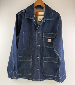 Levi's Workwear Men Broadway Engineer Coat Relaxed Fit Jeans Jacket Blue M NWT - Picture 1 of 17
