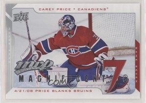 2008-09 Upper Deck MVP Magnificent 7s Carey Price #M7-CP
