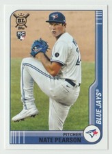 2021 Topps Big League #9 Nate Pearson RC Baseball Card Toronto Blue Jays