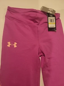 Under Armour HeatGear Fitted Youth Girls Ankle Crop Pants Medium MSRP $39.99 - Picture 1 of 4