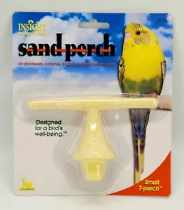 JW Pet Company Insight Pequeña Perca de Arena Perca en T Perca Accesorio para Pájaros - Amarillo Pálido - Imagen 1 de 5