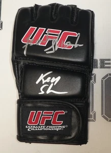 Ken & Frank Shamrock Signed Official UFC Glove BAS COA Pancrase Pride FC Auto'd - Picture 1 of 24