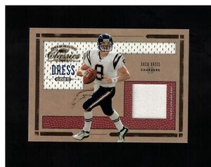 2004 DONRUSS CLASSICS DREW BREES #DC-12 GAME-WORN JERSEY 023/250 DRESS CODE