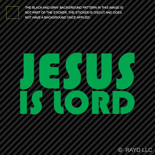 Calcomanía troquelada Jesús es el Señor Cristo cristiano religioso Foto 1 de 1