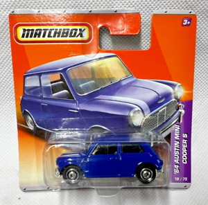 Matchbox 64 Austin Mini Cooper S Purple (19/75) Short Card - Brand New