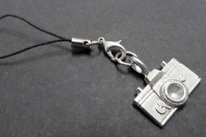 Appareil Photo Caméra Pendentif pour Téléphone Portable Miniblings Déco Argent - Photo 1 sur 4