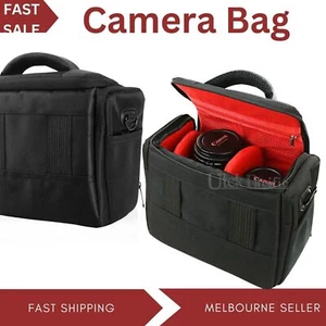 SLR DSLR Lens Camera Bag Shockproof Carry Case For Nikon Canon EOS Panasonic Vic - Picture 1 of 11