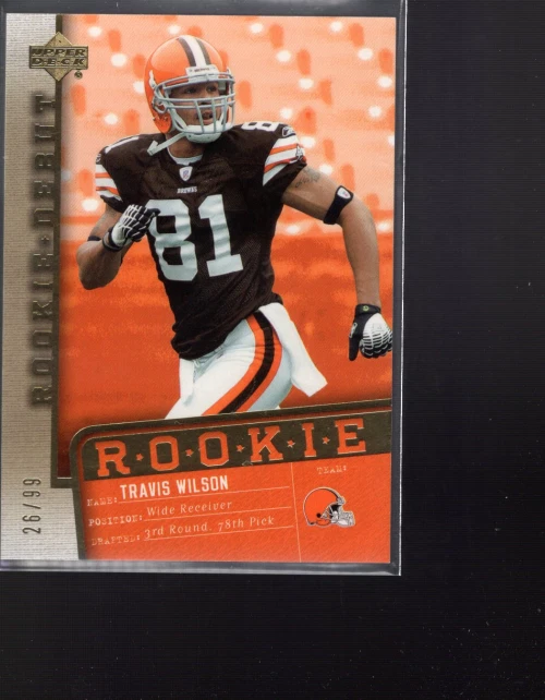 A1866- 2006 Upper Deck Rookie Debut Gold #163 Travis Wilson /99 - NM-MT - Image 1 of 1