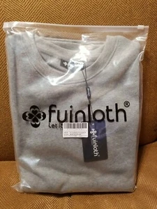 fuinloth Women's Gray Grey Sweatshirt Crewneck Long Sleeve Midweight Medium - Picture 1 of 2