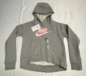 Nike Girls Sportswear Club Pullover Fleece Size Large Big kids  DR8510-091 LARGE - Picture 1 of 9
