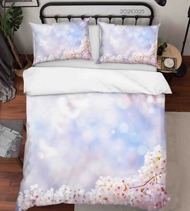 Copripiumino trapuntato 3D fiore bellissimo paesaggio set lenzuola - Foto 1 di 7