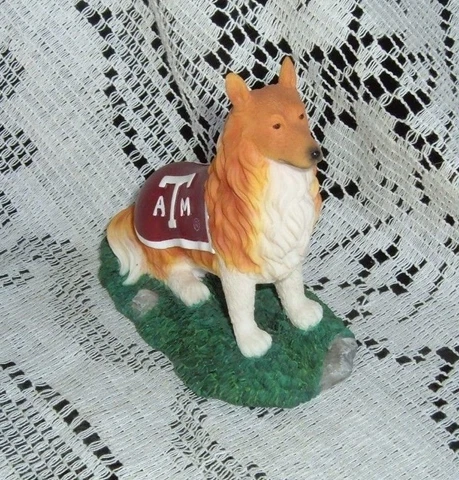 TEXAS A AND M REVILLE  MASCOT 203 4" X 2 " X 4" RESIN DESKTOP FIGURINE  NEW Cover