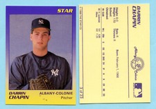 1989 The Star Co.,- Albany-Colonie Yankees - Darrin Chapin - Box 197