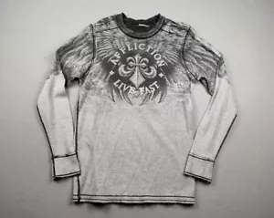 Camisa Affliction Térmica Reversible Manga Larga Talla M/L Live Fast - Imagen 1 de 11