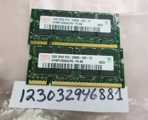 4GB KIT 2X 2GB PC2-5300 DDR2-667 200PIN MEMORY RAM FOR DELL HP NOTEBOOK LAPTOP - Picture 1 of 1