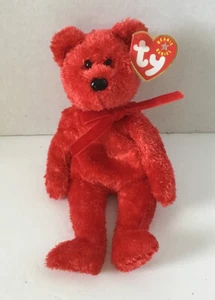 TY Beanie Baby Sizzle Bear Con Etiqueta Retirado Fecha de nacimiento: 25 de agosto de 2001 - Imagen 1 de 2