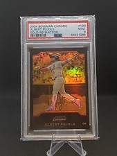 2004 Bowman Chrome Albert Pujols #100 Gold Refractor 41/50 PSA 9 Pop 1
