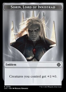 Sorin, Lord of Innistrad Emblem MTG Lost Cavrens Ixalan Commander Token NM x1 - Picture 1 of 1
