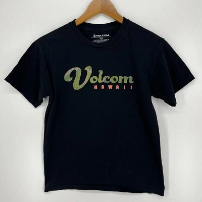 Volcom T-Shirt Adult S Black Hawaii Stone Short Sleeve Crew Neck Logo - Image 1 of 4