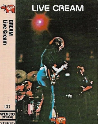 Cream Live Cream CASSETTE ALBUM Rock  Blues Rock Hard Rock  Psychedelic reissue - Image 1 of 4