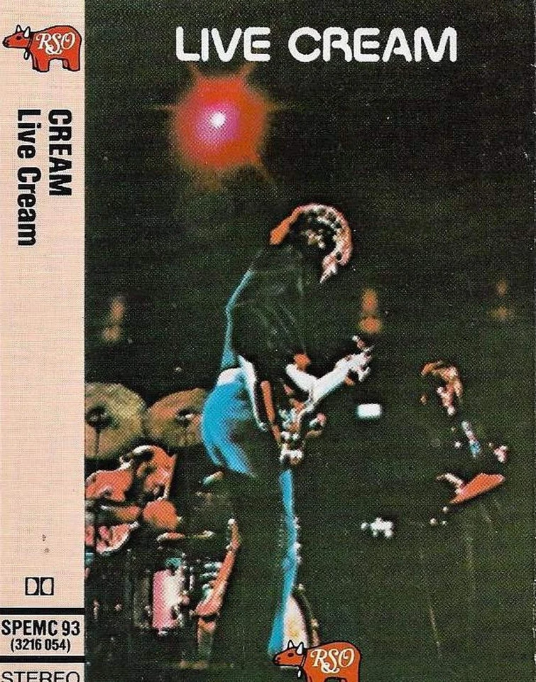 Cream Live Cream CASSETTE ALBUM Rock  Blues Rock Hard Rock  Psychedelic reissue - Image 1 of 4