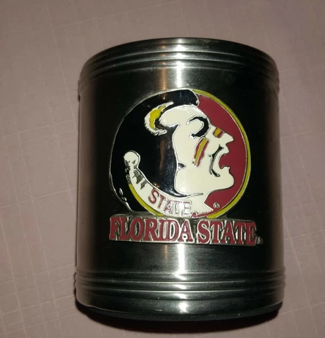 Florida State Seminoles Insulated Stainless Steel Can Cooler Coozie NCAA Coozy Cover