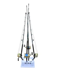 Dev Fishing 4 Bent Butt Rod Rack Aufbewahrung Organizer Rutenhalter Garage Ständer - Bild 1 von 6