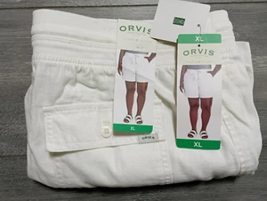 Orvis Cotton Blend Drawstring Shorts Adult Womens X-Large Small Summer Beach - Picture 1 of 8