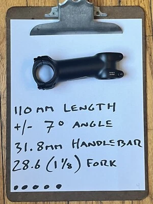 GENUINE Giant-USA Bicycle Stem, 31.8mm handlbar, 110mm length, US Shipper - Image 1 of 2