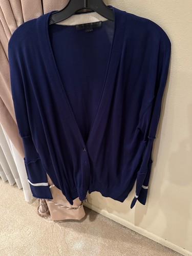 Giacca cardigan Alexander Wang viola scuro taglia large