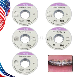 5X Resorte en espiral abierto Niti de ortodoncia Dental Dia.012 pulgadas 914mm - Picture 1 of 13