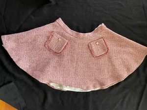 Mayoral (Spain) EUC Pink Bias Cut Woven Tweed Fully Lined Circle Skirt-9 Years - Picture 1 of 8
