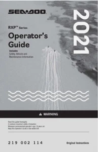 BRP - SEADOO - RXP SERIES 2021 GUÍA DEL OPERADOR_INGLÉS - OEM Referencia Nº - 219002114 - Imagen 1 de 1