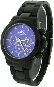 Adee Kaye Blue Men's Stainless Steel Chronograph Watch - AK4002-7MBB-BLU - Picture 1 of 1