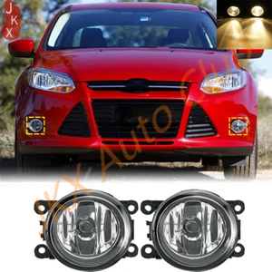 For 2012-2014 Ford Focus u Pair Front Bumper Halogen Fog Lights Driving Lamps  - Picture 1 of 11