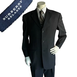 Traje Burberry London Calce Relajado Para Hombre 38R W32xL31 Diseñador de Lana de Lujo - Imagen 1 de 20