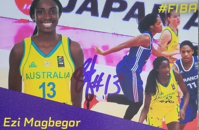Ezi Magbegor Seattle Storm Signed 4x6 Photo - Image 1 of 2