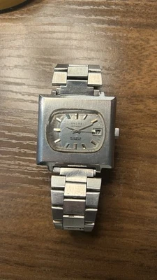 Vintage Ancre Herrenuhr | Incabloc 28 Jewels | Edelstahl | Datum | Automatik - Bild 1 von 4