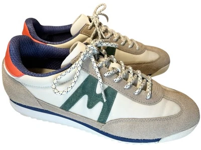 KARHU Mestari Shoes Mens SIZE 11 Tan Green Lace Up Retro Running Suede F805049 - Image 1 of 4
