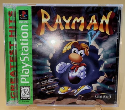 PlayStation Game Greatest Hits  Rayman  PS1  Disc+Manual+Case  TESTED - Image 1 of 4